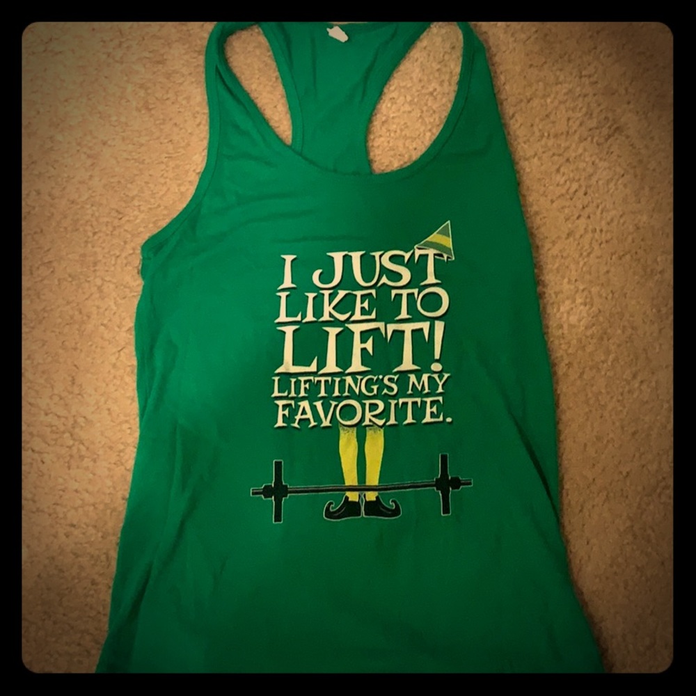 Funny ELF workout tank